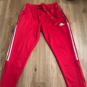 Men’s Adidas Red Track Pants